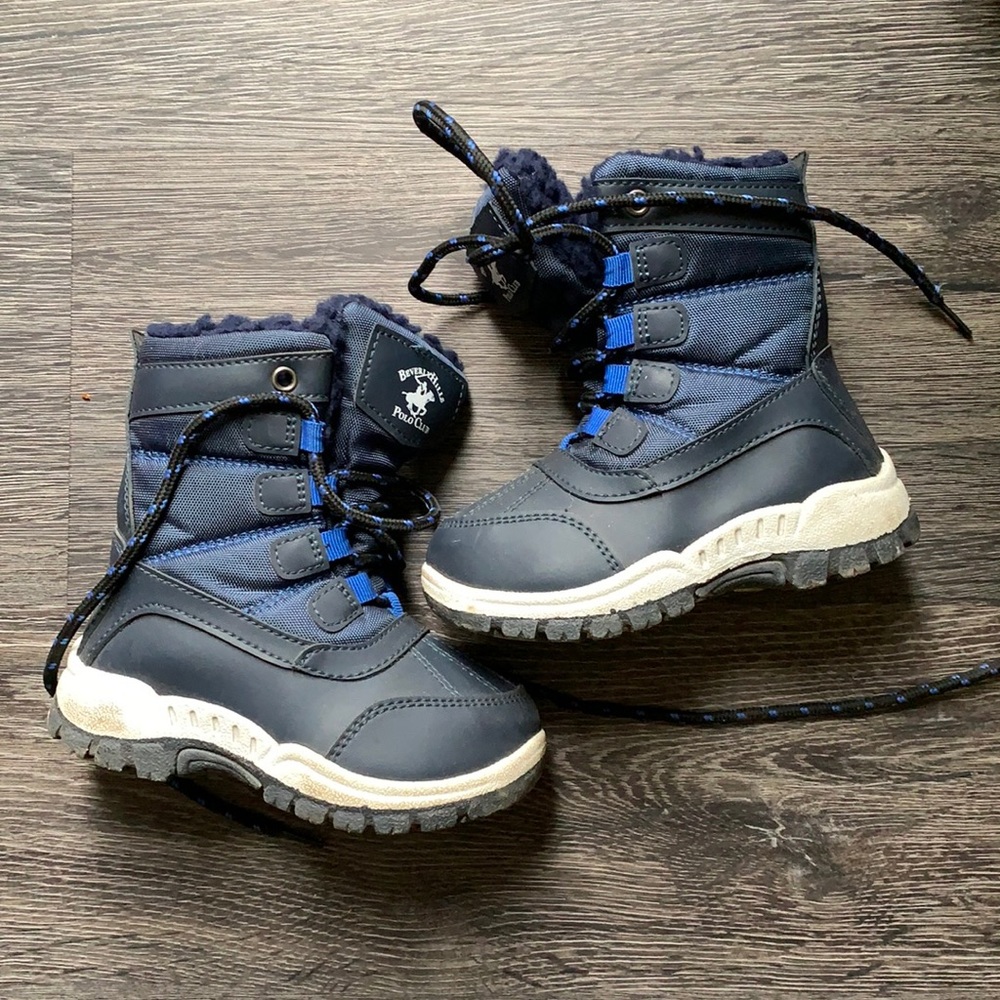 Navy Blue Toddler Snow Boots - Size 6